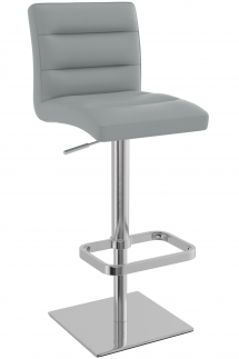 Deluxe Brushed Real Leather Bar Stool 