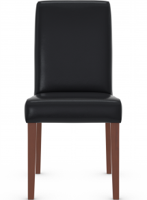 Firenze Dining Chair Bonded Leather & Walnut