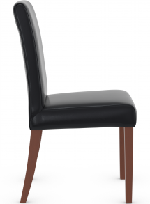Firenze Dining Chair Bonded Leather & Walnut