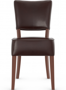 Genova Dining Chair Bonded Leather & Walnut