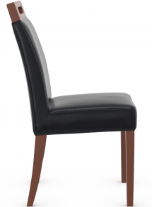 Modena Dining Chair Bonded Leather & Walnut