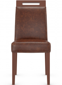 Modena Dining Chair Aniline Leather & Walnut