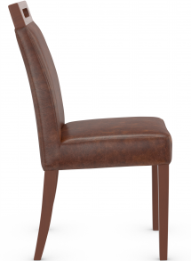 Modena Dining Chair Aniline Leather & Walnut