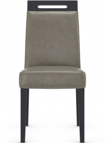Modena Dining Chair Grey Aniline Leather